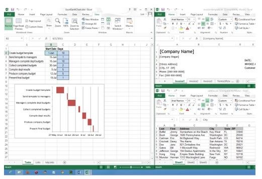 Hướng dẫn mở nhiều bảng tính cạnh nhau trong Excel 2013